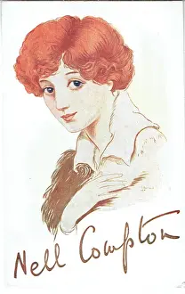 Vintage Theatre Performers Stampe: Nell Compton