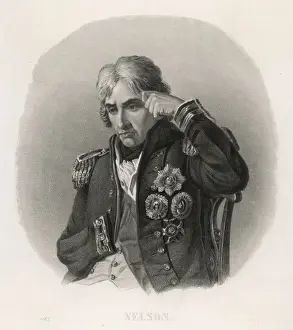 Lord Nelson Portrait Stampe: Nelson Pensive