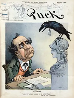 William Jennings Bryan Cartoon Stampe: Nevermore