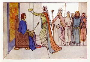 Re Carlo il Bruno viene incoronato Re di Scozia