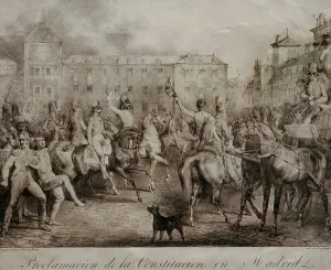 Decretazione della Costituzione a Madrid nel 1820