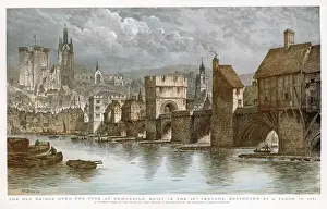 Irlanda Del Nord Stampe: Ponte di Newcastle - Antico