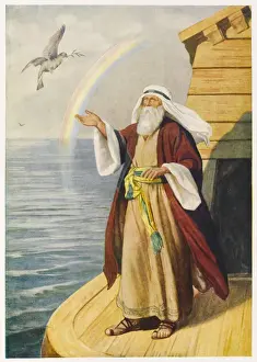 Biblical Scenes Stampe: Noah on the Ark