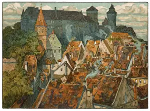 Germany Cityscapes Stampe: Nuremberg Rooftops 20C