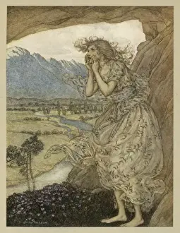 Ancient Greek Mythology Prints Stampe: NYMPH ECHO