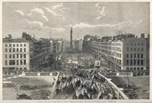 Ireland Historical Landmarks Stampe: O connell St Foundations