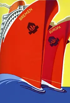 Vintage Ship Images Stampe: Ocean liners 2