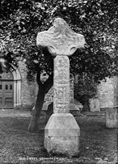 Early 1900s Irish Landmarks Stampe: Old Cross, Downpatrick