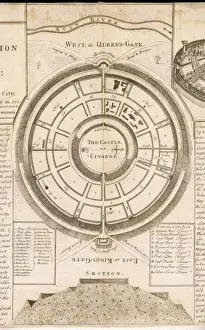 Wiltshire Landmarks Stampe: Old Sarum Plan