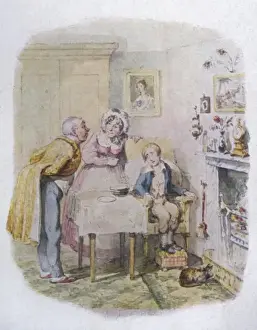 Oliver Twist Characters Stampe: Oliver Cared For