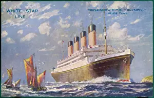 White Star Line Ships Stampe: OLYMPIC LINER