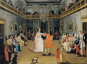 Oil On Canvas Import Art Stampe: Opening the Ball