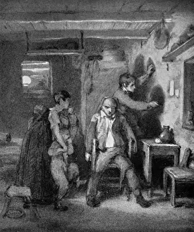 Silhouette Art Stampe: The Origin of a Painter by William Mulready