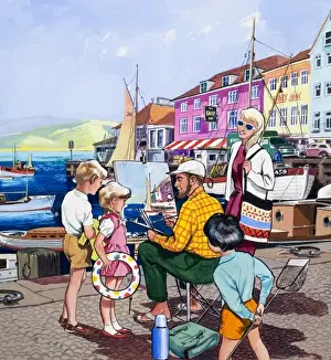 Fishing Boat Art Stampe: Painter