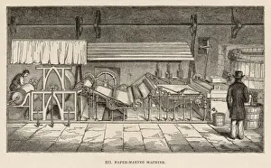 Paper Manufacturing Process Stampe: Paper-Making Machine