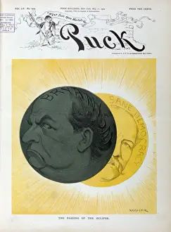 Puck Magazine Artwork Stampe: The passing of the eclipse