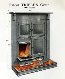 Period Home Interior Style Stampe: Patent Triplex Grate D Pattern
