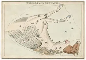 Stampe di La costellazione di Pegaso e Equulea Esplorazione Dello Spazio Stampe: Carta stellare Pegaso