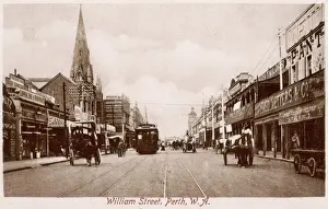 Stampe di Strada William a Perth, Australia Occidentale Perth Stampe: Anni del XX secolo a Perth