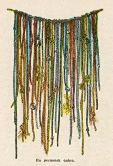 Immagini Correlate Stampe: Quipu peruviano