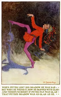 Peter Pan Illustrations Stampe: When Peter lost his shadow