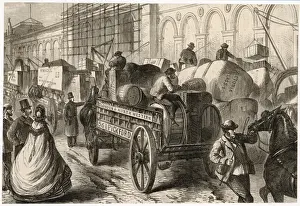 Horse Drawn Vehicle Images Stampe: Pickfords Dray 1862