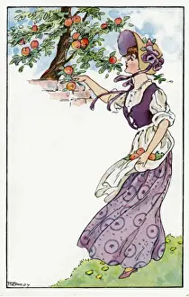 Florence Hardy Prints Online Stampe: Picking apples