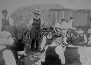 Physical Education History Stampe: Picnic by haystack
