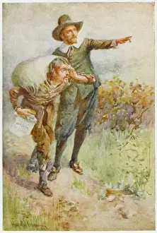 Christian Allegory Stampe: Pilgrims Progress 1