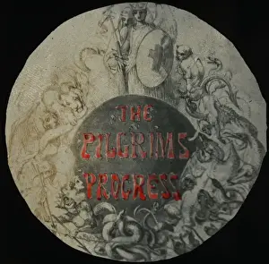 Lantern Slide Circa 1900 Stampe: The Pilgrims Progress
