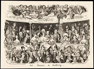 Vintage Theatre Architecture Stampe: Pit, Boxes and Gallery