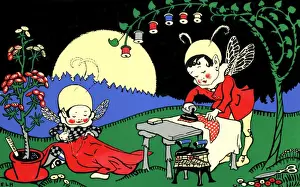 Childrens Book Illustrations Stampe: Pixie tailors