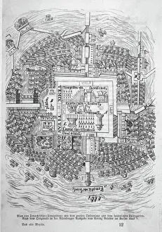 Pre Columbian Architecture Stampe: Plan of Tenochtitlan