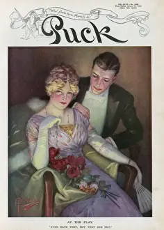 Puck Magazine Illustrations Online Stampe: At the play