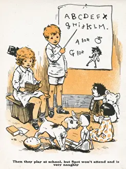 Giocare a scuola.