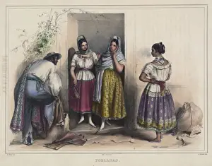 Mexican Culture Stampe: Poblanas