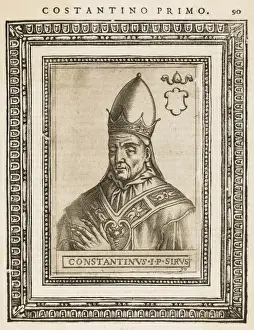 Early Christian Leaders Stampe: Pope Constantinus