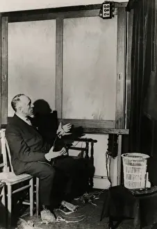 Harry Price Investigation Stampe: A portion of the electrical device for controlling mediums