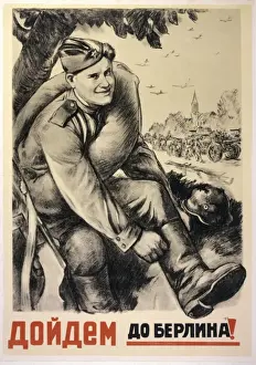 World War 2 Posters Stampe: Poster; into Berlin