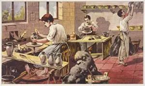 Potter At Work Stampe: Potters at Work C19