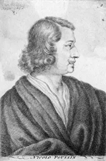 French Artist History Stampe: Poussin Profile