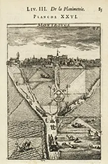 National Library Engravings Stampe: Practical Geometry by Allain Manesson Mallet