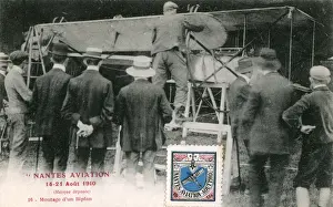 Vintage Biplane Aircraft Stampe: Preparing for Flight