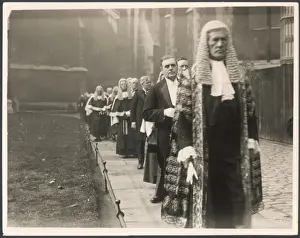 Westminster Abbey Procession Stampe: Procession of Judges