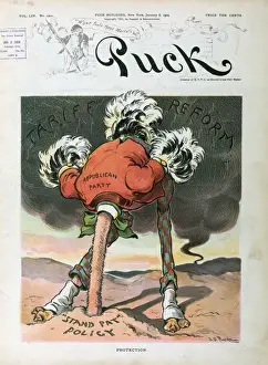 Vintage Cartoon Characters Stampe: Protection