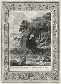 Ancient Greek History Stampe: Proteus and Aristaeus