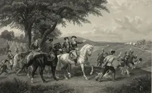 American Revolution Era Art Stampe: Provision train