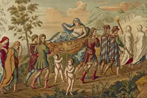 Classical Mythological Art Stampe: Psyche in Procession
