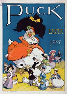 Puck Magazine Illustrations Online Stampe: Puck Easter 1907