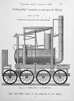 Steam Powered Locomotives Stampe: Puffing Billy